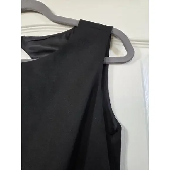 Brooks Brothers Loro Piana Italy Black Wool Sleeveless Classic Dress, Size 10 - Picture 5 of 15